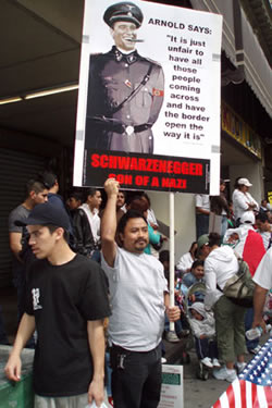 People volunteered to help carry our signs.